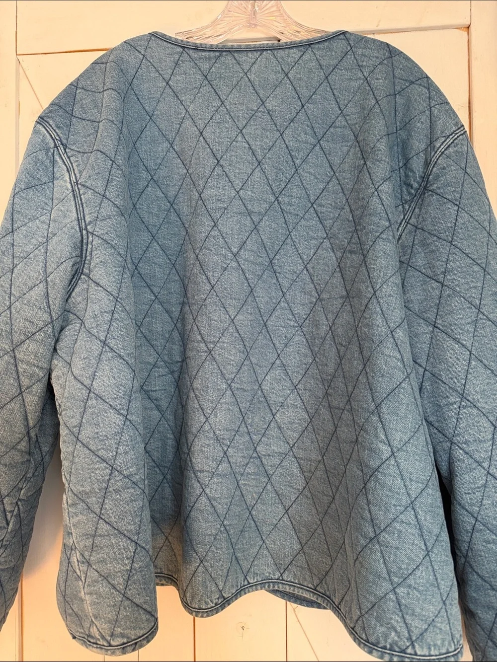 kate spade Quilted Denim Jacket - Light Blue